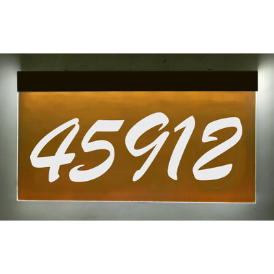 Enseigne d’adresse à del 1 ligne avec adaper light landscape