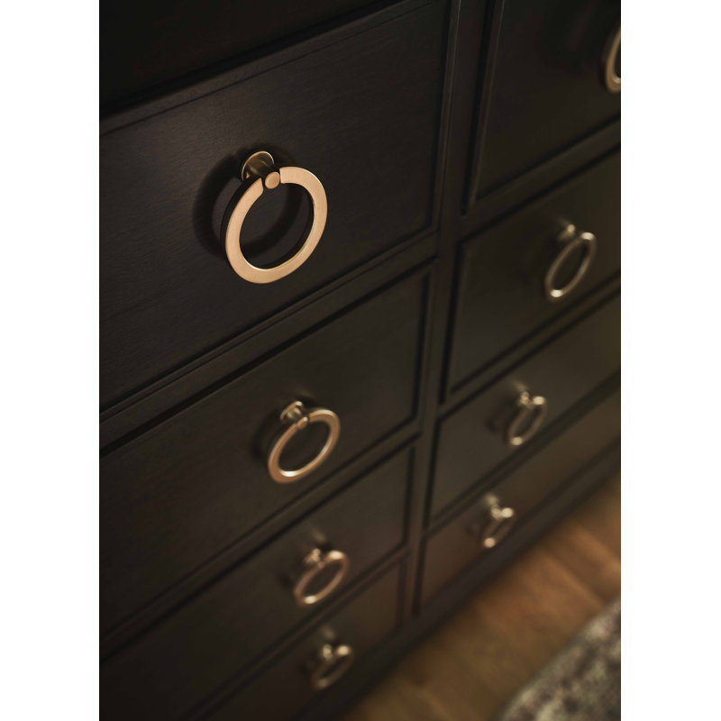 Fenwick 69" Wide Dark Finish 8-Drawer Dresser