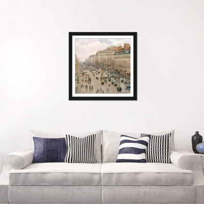 «Boulevard Montmartre, Af après-midi, soleil, 1897» par Camille Pissarro, reproduction sur toile