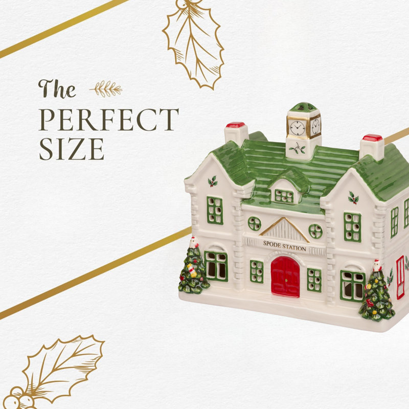 Spode Christmas Tree Village Led Train Station