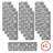 Stair Treads 9x28in Gray/White Non Slip Stair Rugs
