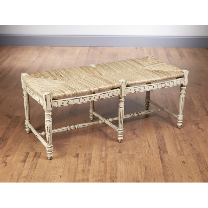 Banc en bois et mèche Damari, Brun