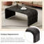 Table basse minimaliste avec un design Art déco incurvé pour le salon ou la salle à manger-1779491400