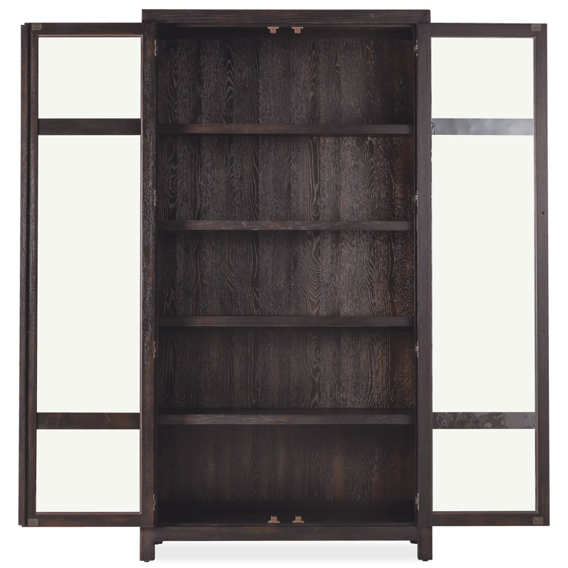Driftwood Lighted Curio Cabinet, Espresso