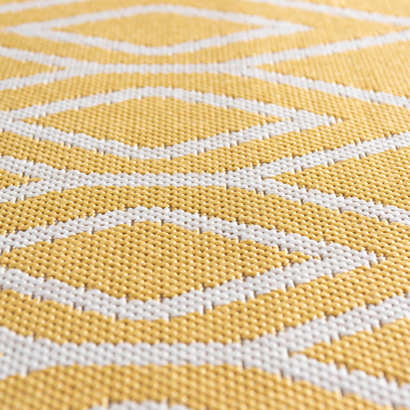 Elvie Turks and Caicos Indoor/Outdoor Rug, Rectangle 4'1" x 6'1"