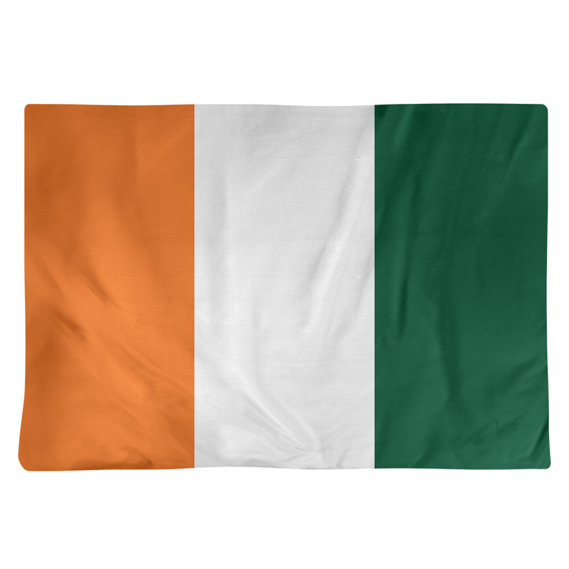 Récapitulatif de 18 po Miami, Orange / blanc moyen, Polyester sergé