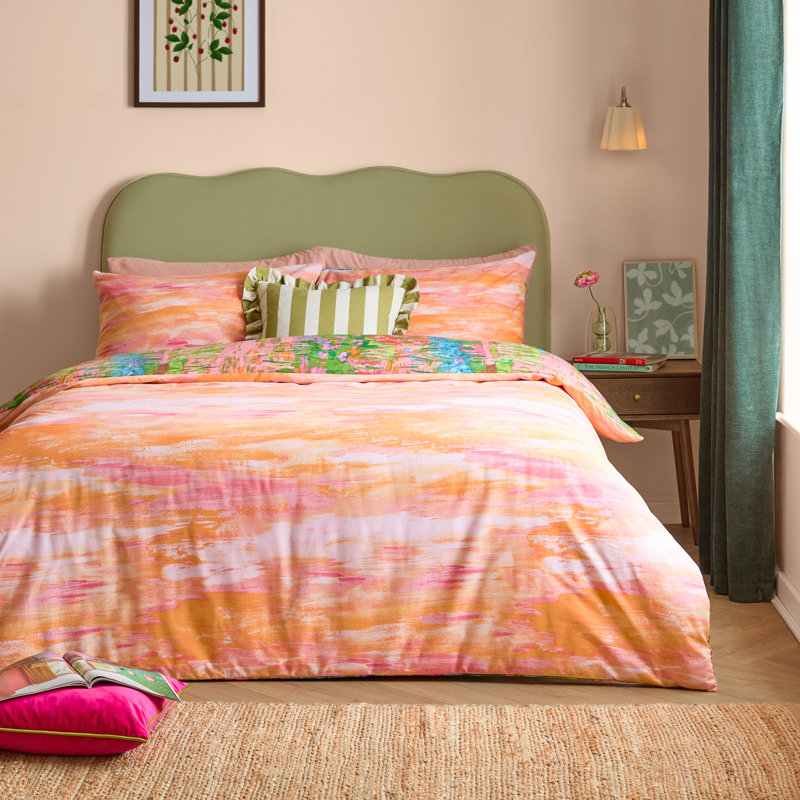 Meadow Abstract Duvet Cover Set with Pillowcases Included, King Duvet Cover + 2 Standard Pillowcases