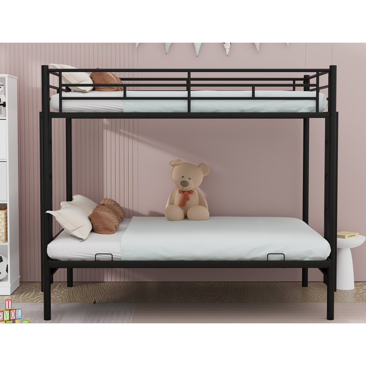 Bonnlo Bunk Beds Twin Over Full Size with Flat Rung Indonesia