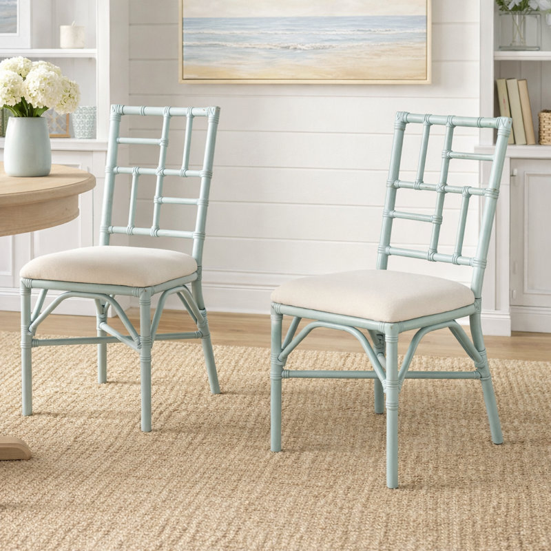 Chaise parsons Elston, Bleu clair