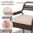 5-piece Counter Bar Set Patio Rattan Counter Set With Cushioned Seat
