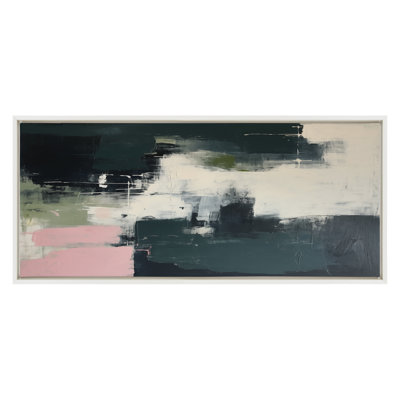 Emerald Blush by Amy Lighthall Framed Canvas Wall Art Print