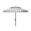 Parasol d'extérieur festonné inclinable 101 po Poppy-444100237