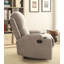 Fauteuil inclinable gris avec porte-gobelet-801692847