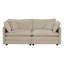 Ensemble de canapés en chenille beige 2 + 3 places