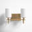 Rowley 13.88" W 2-Light Dimmable Steel Vanity Light-682638914