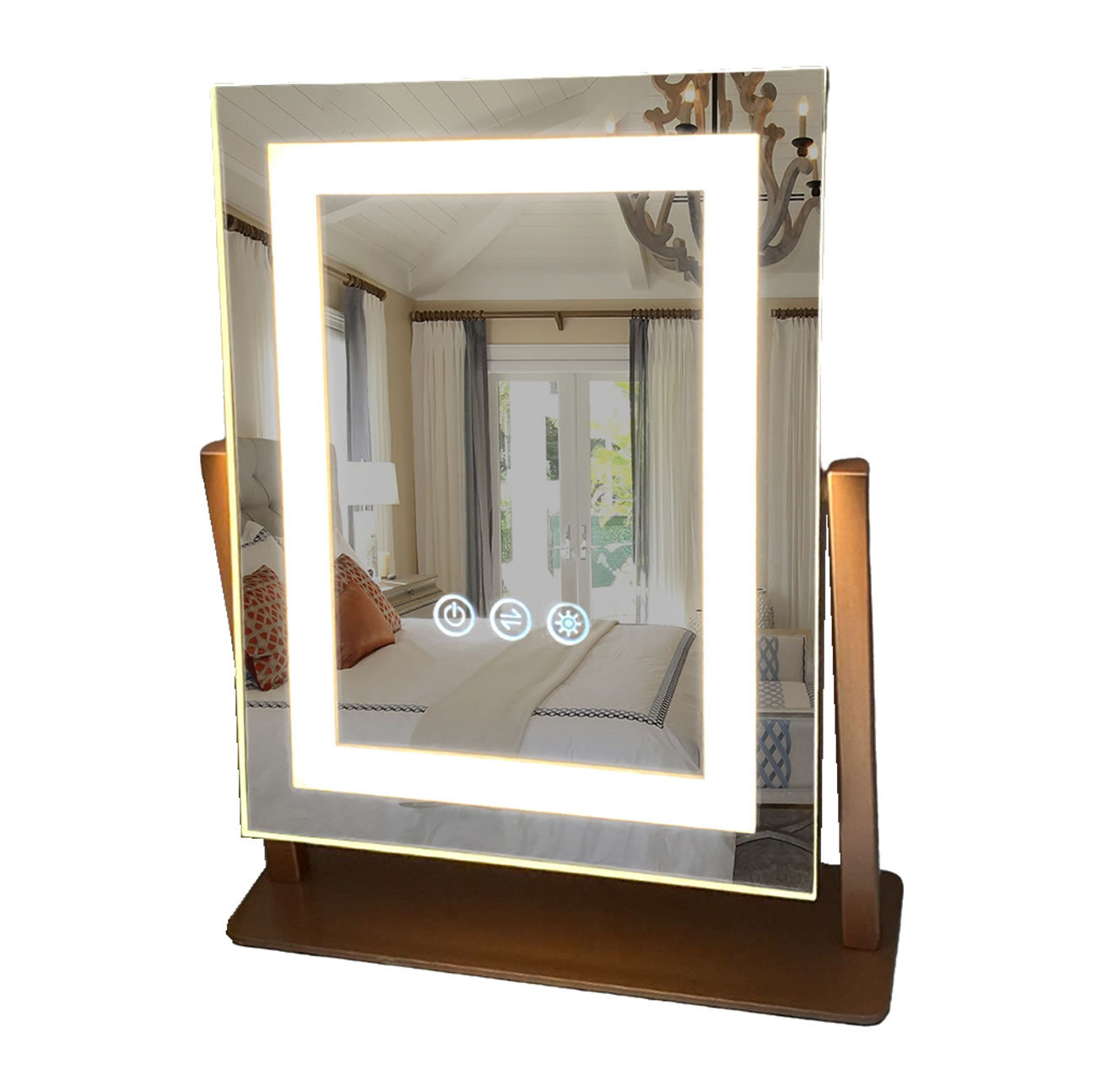 Orren Ellis Winette Frameless Lighted Bathroom / Vanity Mirror | Wayfair