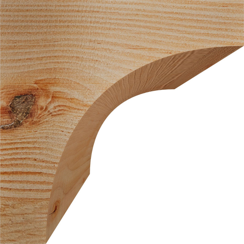 Huntington Corbel, H 6 po x l 5,5 po x P 6 po, Sapin de Douglas, Lisse