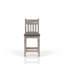 Ensemble de 2 tabourets de comptoir gris rustique