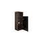 Armoire murale pour chambre à coucher - noir et noyer, unité d'optimisation de l'espace noyer élégant et fonctionnel