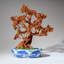 Genuine Carnelian Gemstone Bonsai Tree In Oval Ceramic Pot (15€ Tall)