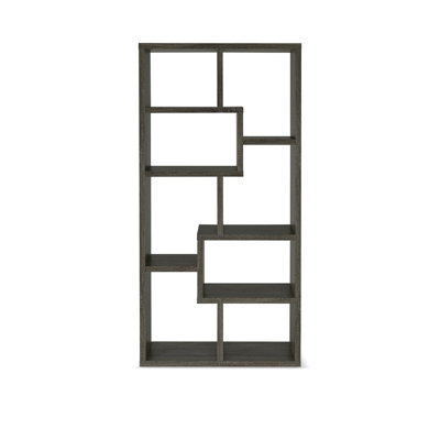 Modern Manufactured Wood Geometric Bookcase by Hokku Designs