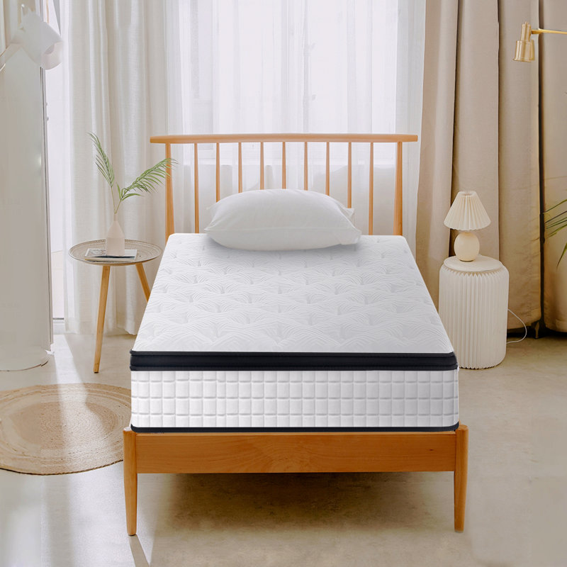 Matelas hybride à ressorts ensachés 12 po 12 po