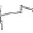 Wall Mounted Pot Filler Faucet, Modern Brass Pot Filler Two-Attachment Wall Mount Folding Kitchen Pot Filler Swing Arm-119337293