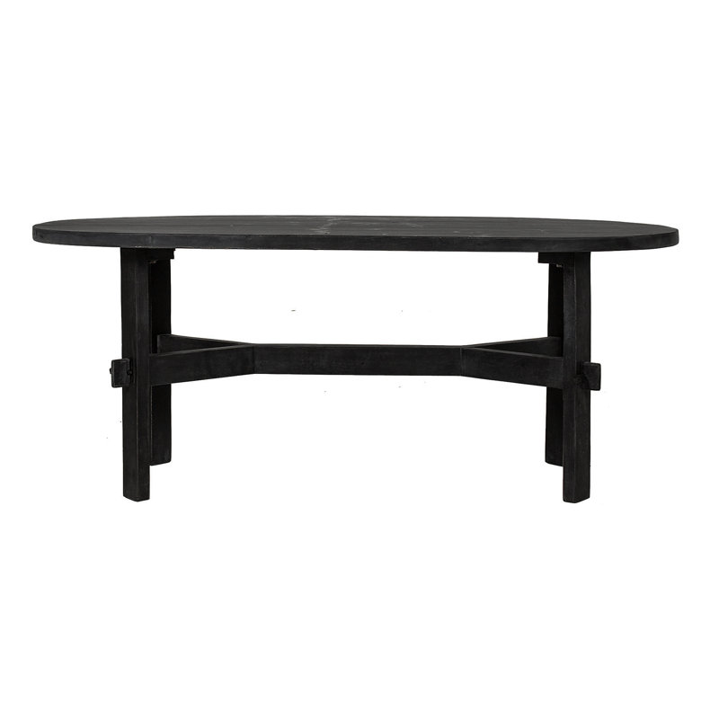 Solid Wood Coffee Table, Black
