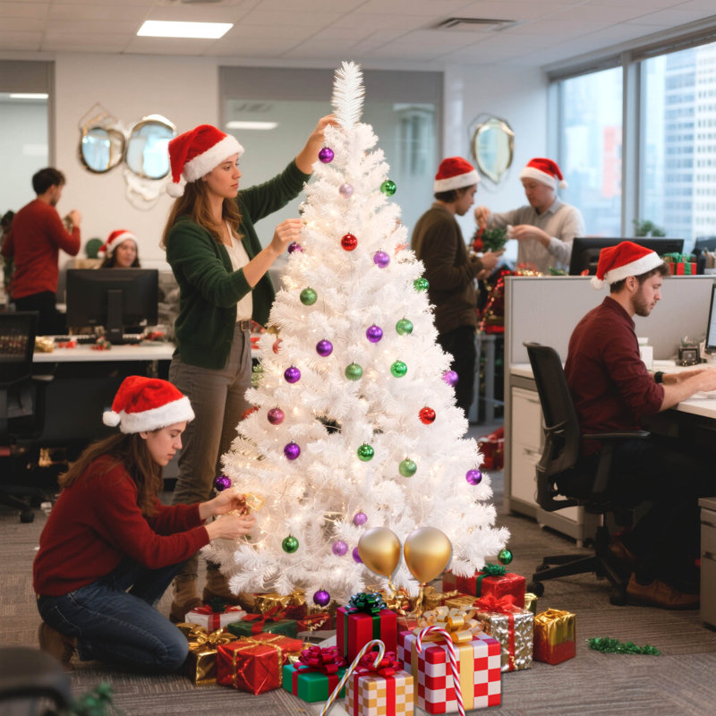 Christmas Tree, 1.5M, White