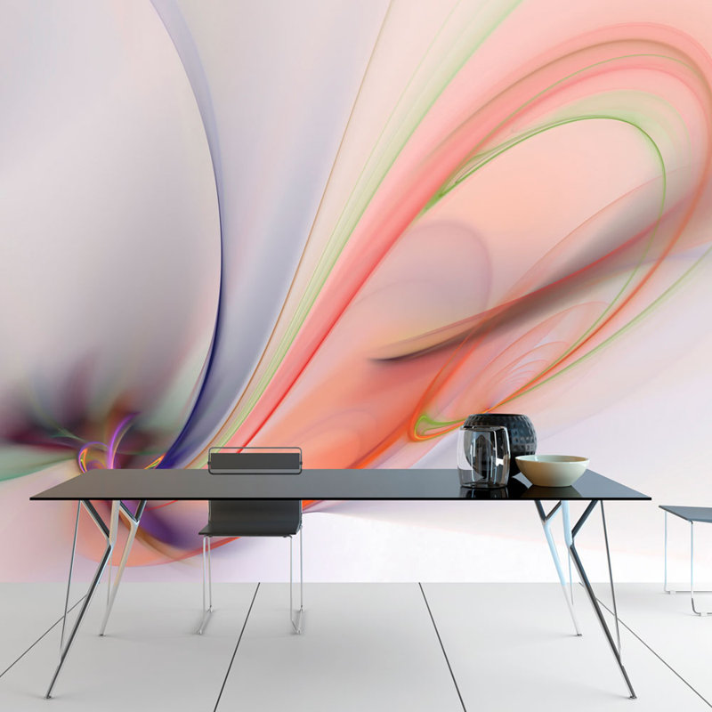 Silky Colourful Smoke 3.09m x 400cm Wallpaper, 350 cm x 270 cm