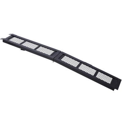 Rampe de chargement en acier, capacité de 500 lb, rampe portative pour moto, rampe pliable pour camionnette, noir, paquet de 1