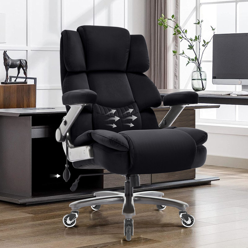 Fauteuil de bureau ergonomique Wayfair Nagib, Noir