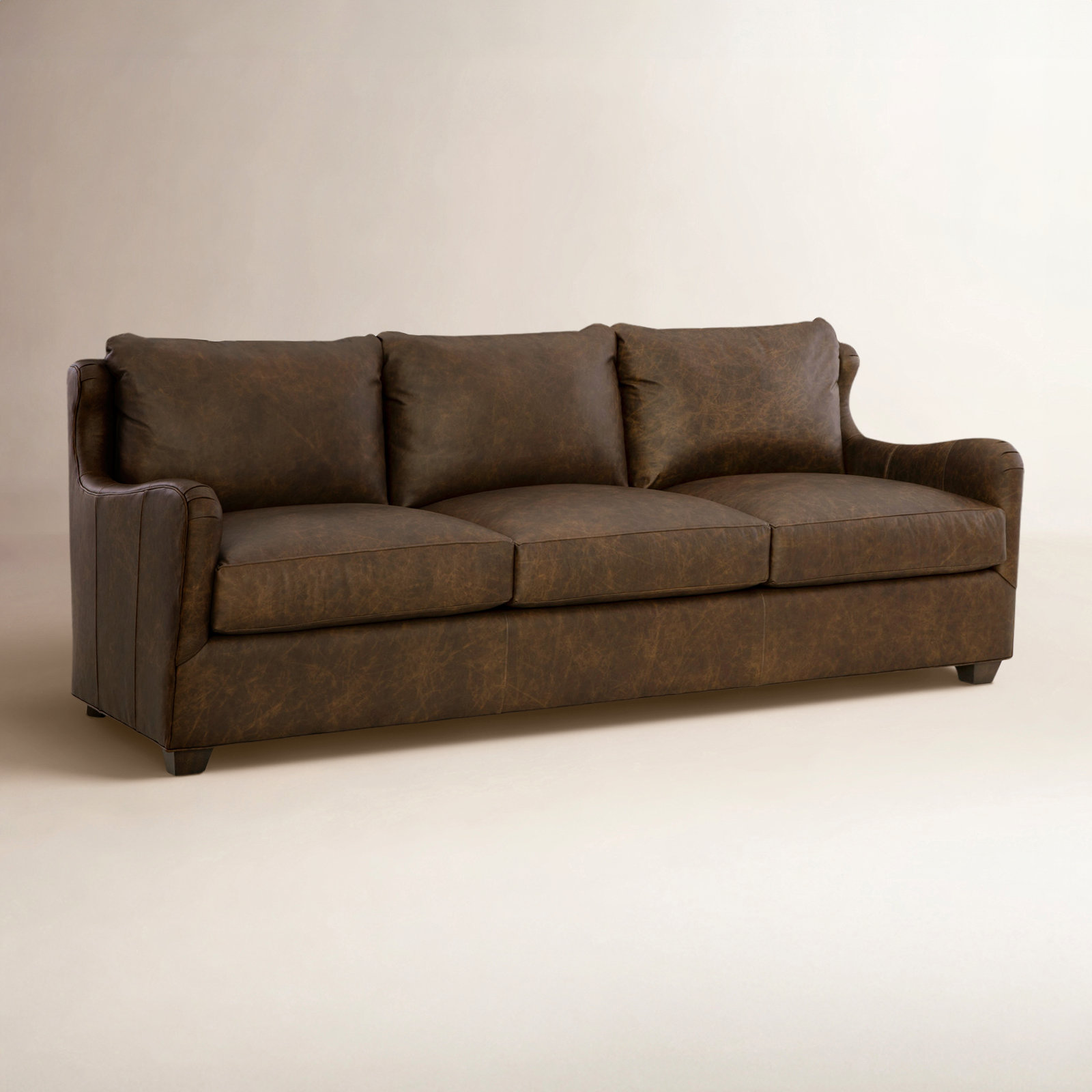 Odette 92" Genuine Leather Sofa
