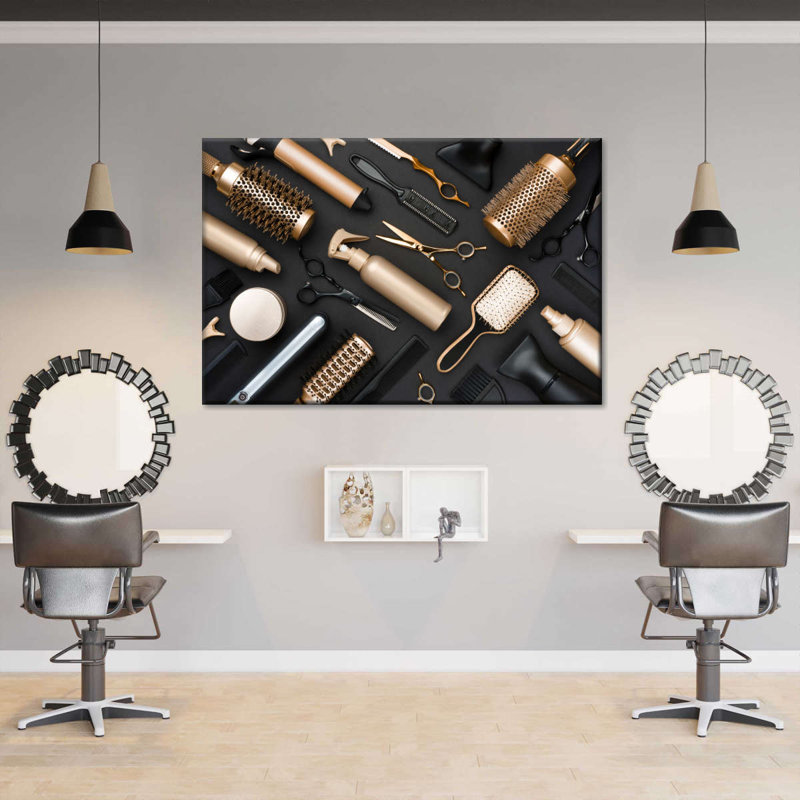 Salon Outils, reproduction sur toile, H 20 po x l 30 po x P 1,25 po
