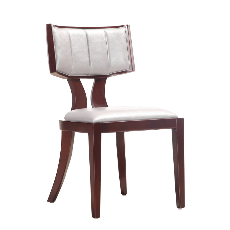 Chaise rembourrée Regency, Argent