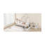 Grand lit plateforme en bois avec garde-corps et 2 tiroirs-486560533