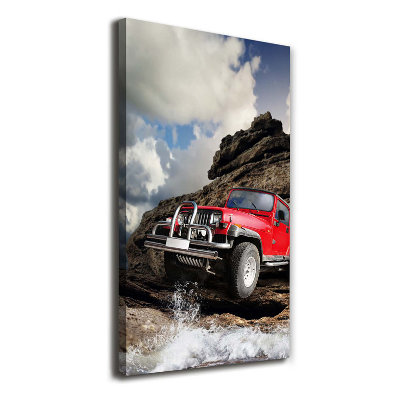 Off-road Car - Wrapped Canvas Print