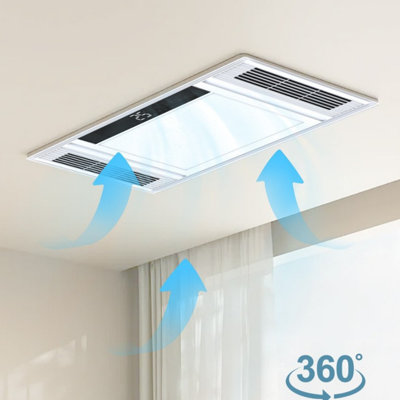 Système intégré de chauffage et de ventilation de salle de bain avec éclairage DEL