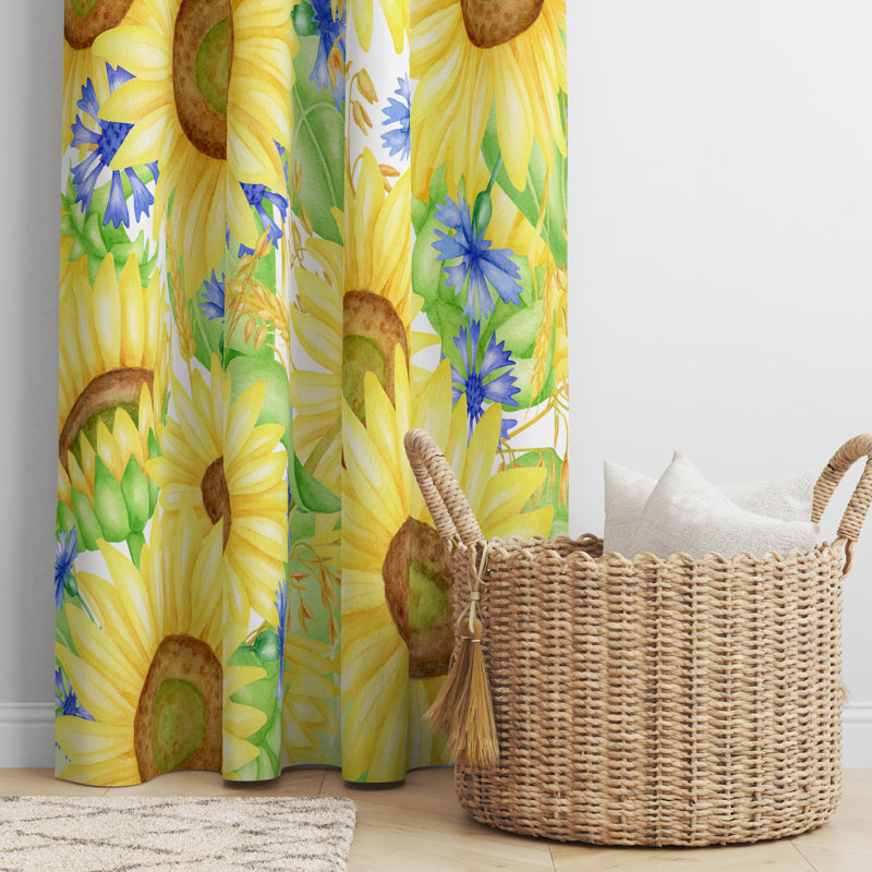 Semi Sheer Curtain Pair, 20" W x 52" L