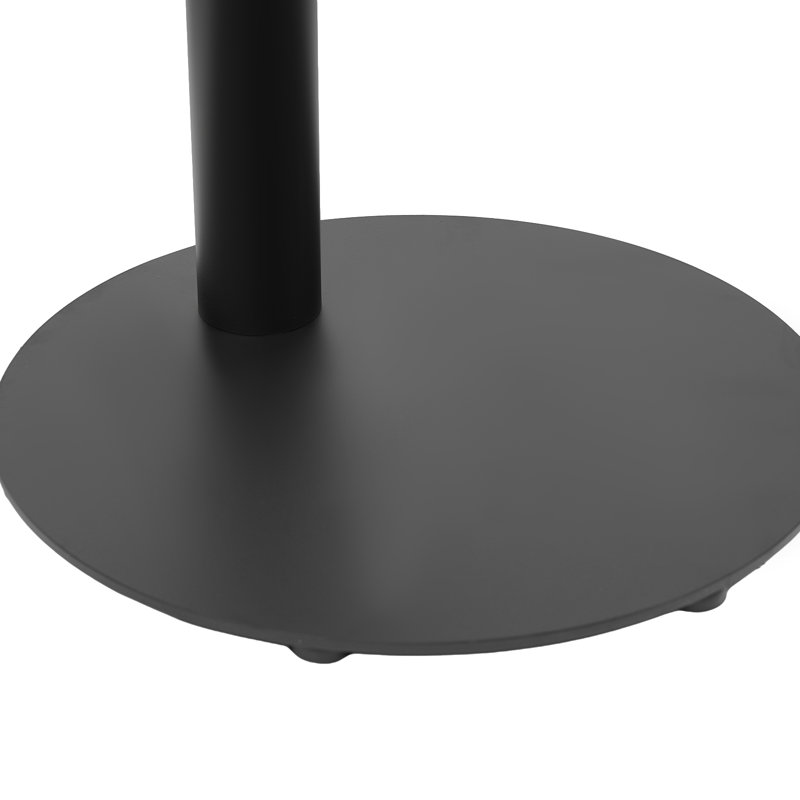 C-Shaped Metal Side Table Couch End Table, Black