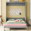 Grand lit escamotable avec tablette-114239070