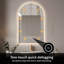 Miroir de salle de bain 51 po x 27 po à rétroéclairage DEL sans cadre, 3 lumières à intensité variable, antibuée, commande tactile, miroir de meuble-lavabo mural-2009286184
