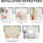 Magnetic Blackout Door Blinds, No Drill Roll Up French Door Curtain for Window, Thermal Insulated Light Blocking Shades for Sidelight Glass Window, 1 Panel-1739404965-1739404966