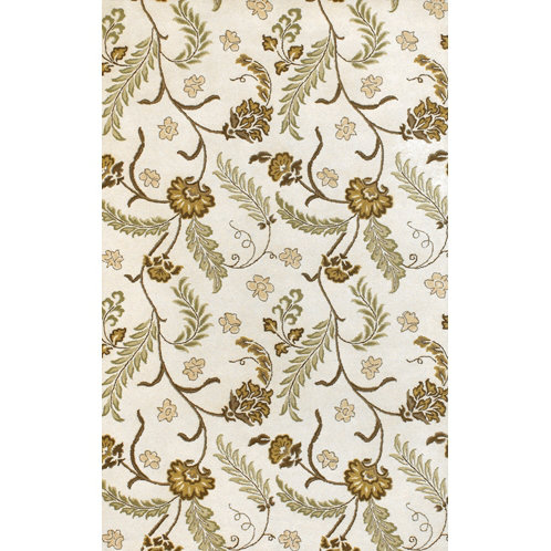 Wool Floral Indoor Rug, 2' x 3'