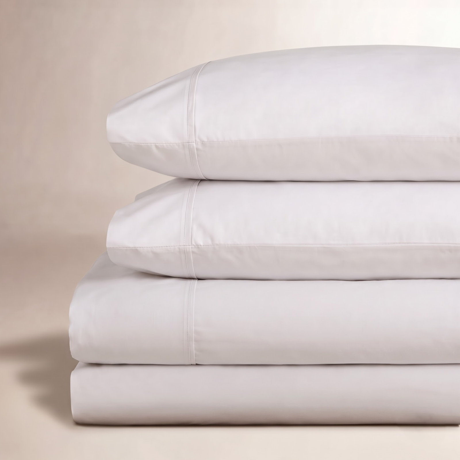 Coyer Cotton Sheet Set, Full Sheet Set + 1 Fitted Sheet + 2 Pillowcases, Soft Gray