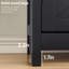 Armoire de cuisine avec tablette réglable et tiroir, couleur de buffet d'aspect noir