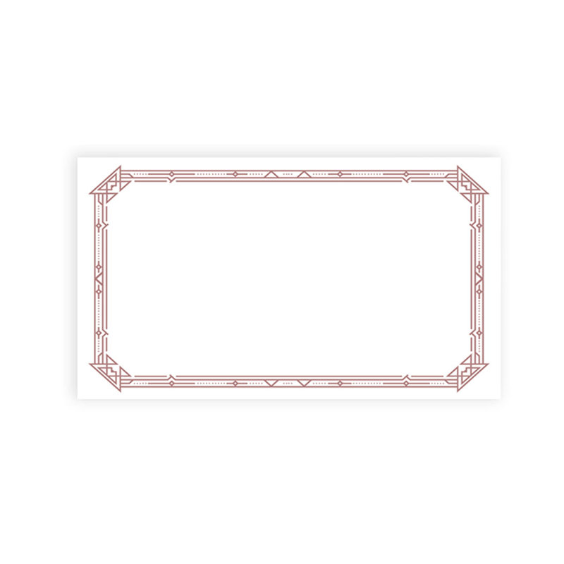 Cartes de place élégantes Art déco pour tables de fête de mariage, places assises pour porte-nom, paquet de 60