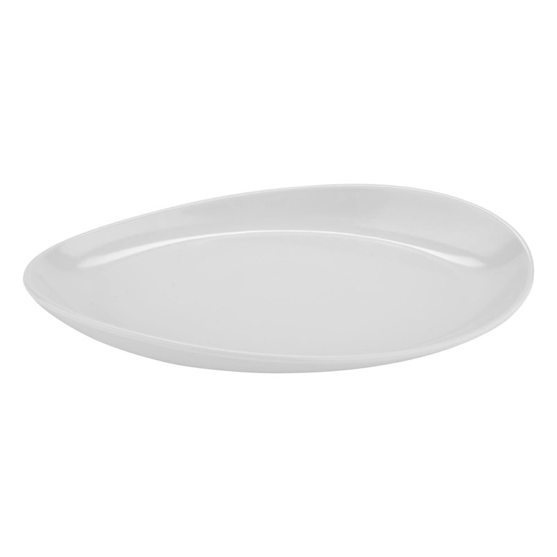 Le GE Plateau ovale en mélamine, 15 po x 8 po, Blanc
