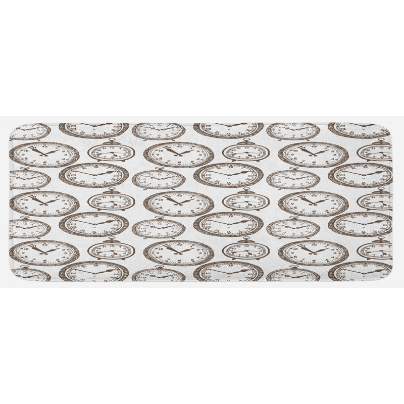 Tapis de cuisine clock