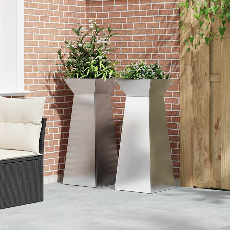 Pillar Planter Garden Outdoor Decor Modern Display Stand Terrace Holder, 100cmH x 40cmW x 40cmD